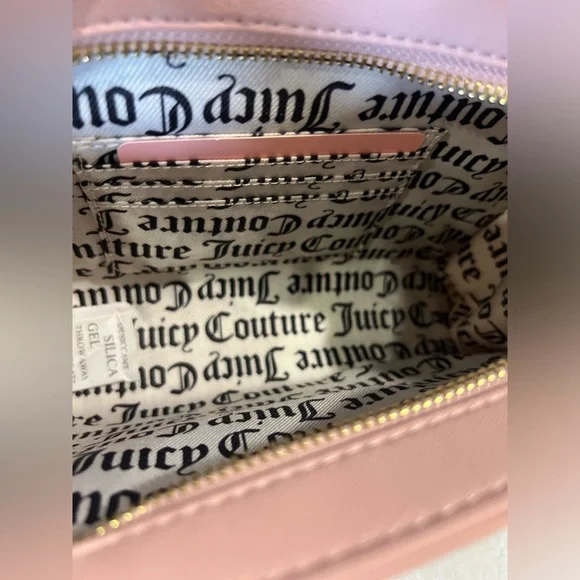 Juicy Couture Pink Diamond “Miss Juicy” Pouch Wristlet – Gold Hardware - Picture 7 of 7